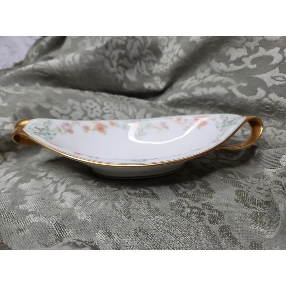 Bawo & Dotter Elite Limoges Serving Dish GOLD‎ GILT Art Nouveau Double Handle